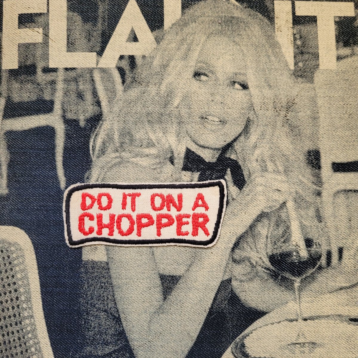 Patch Brodé "Do it on a chopper" EN VIEUX TISSU COTON – Image 6