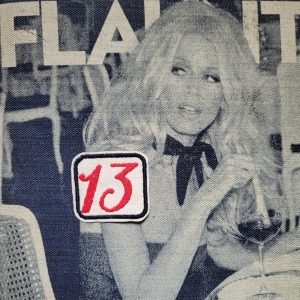 Patch Brodé "13" Perfect on your cut EN TISSU VIEUX COTON