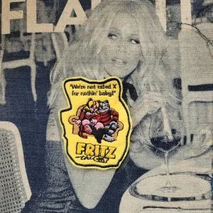 Patch Brodé "Fritz the cat and the girlfriend on the sofa"