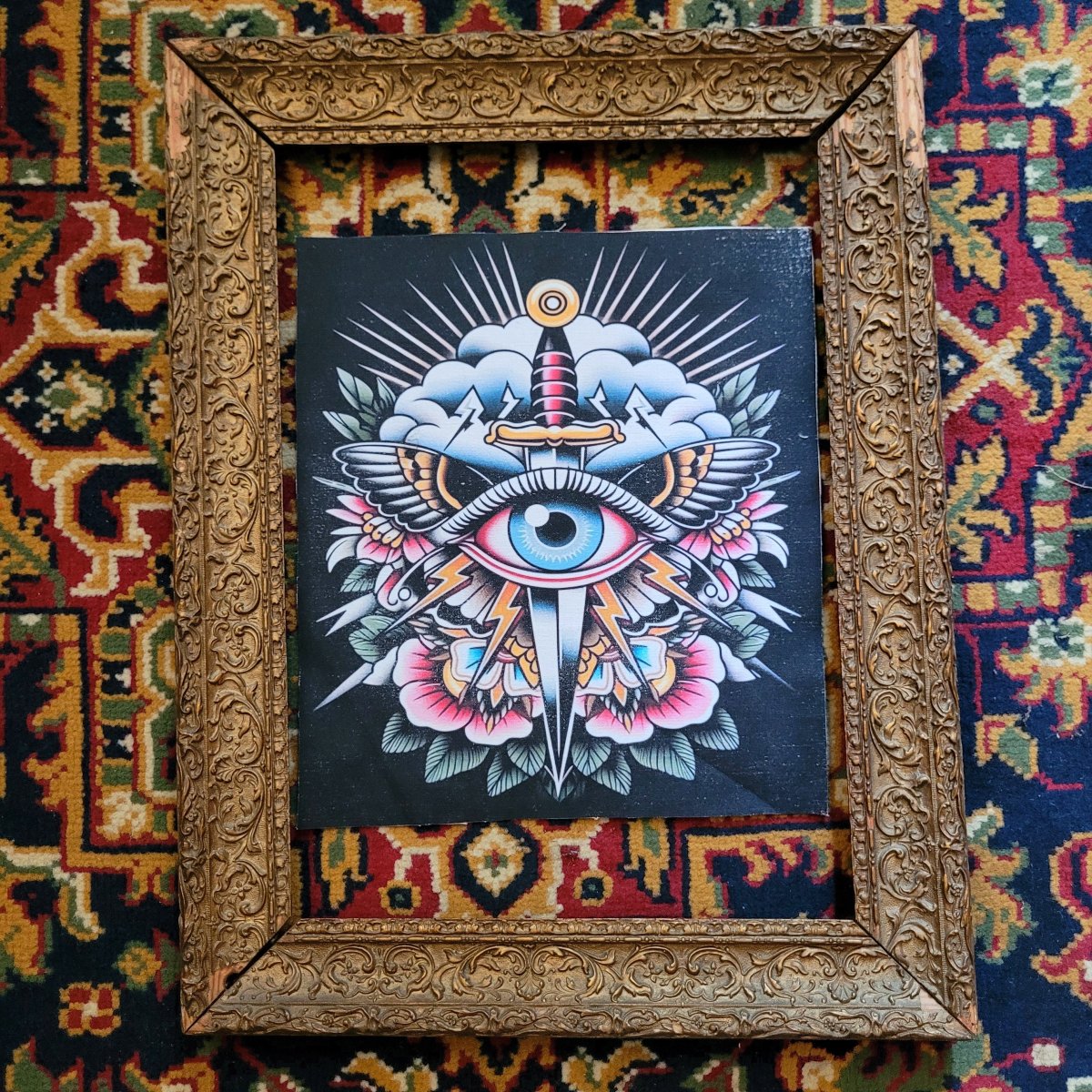 Backpatch "Eye Butterfly Old School"