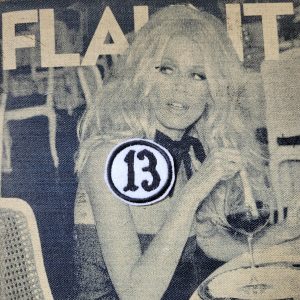 Patch Brodé "13" ROND ( Petit Modele Fond Blanc)