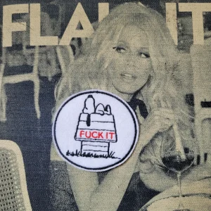 Patch Brodé "Snoopy Fuck it"