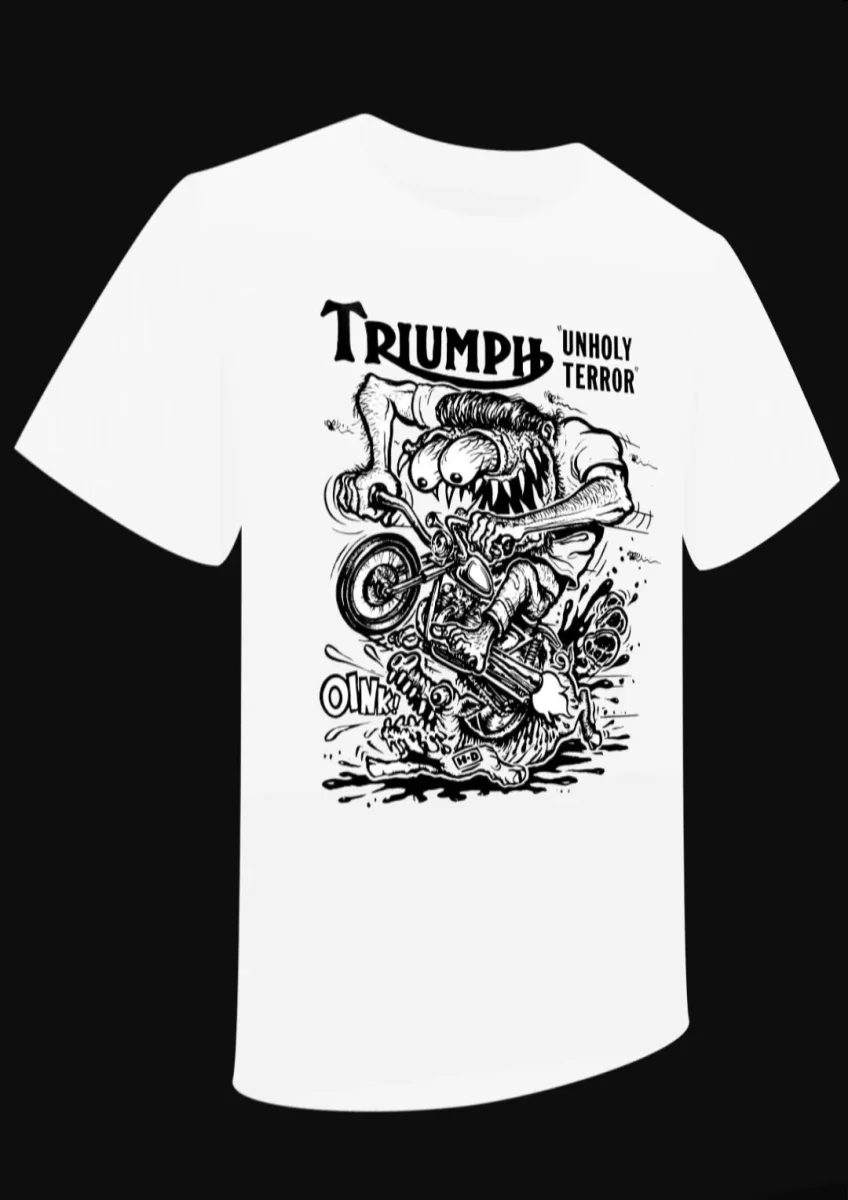 T-Shirt "Unholy Terror Triumph "Hommage à Ed Roth – Image 4