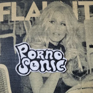 Patch Brodé "Porno Sonic" Version Black / White