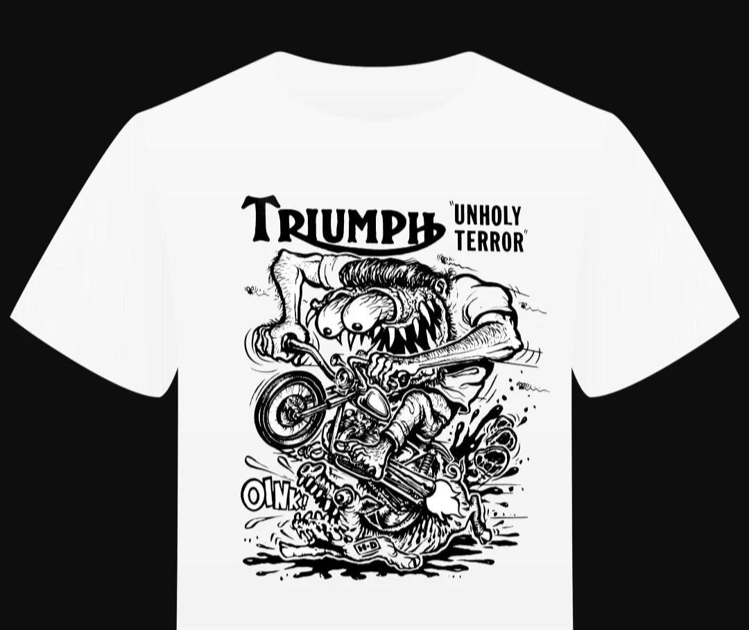 T-Shirt "Unholy Terror Triumph "Hommage à Ed Roth – Image 3
