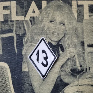 Patch Brodé "13" LOSANGE (Version Blanche)