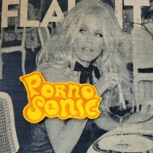 Patch Brodé "Porno Sonic"  Jaune/Orange 1st version