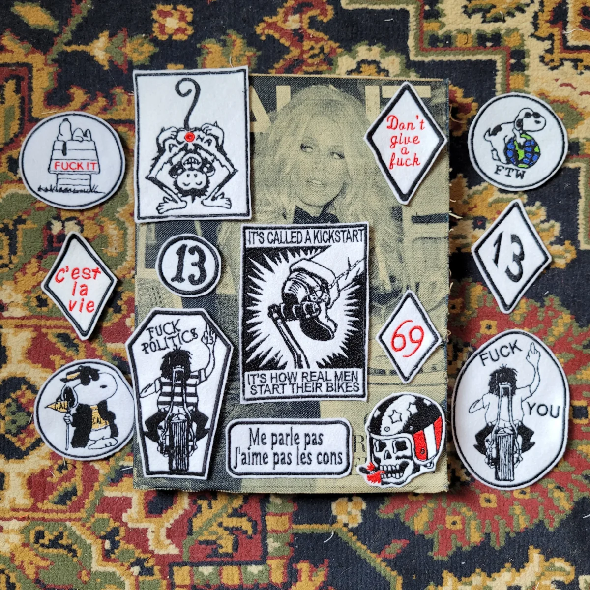 Patch Brodé "13" LOSANGE (Version Blanche) – Image 7