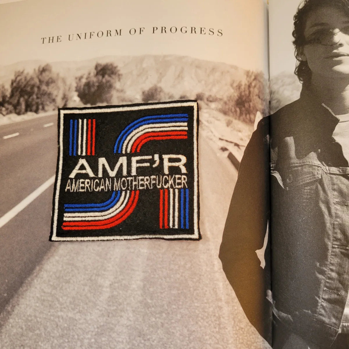 Patch Brodé "AMF'R" version noire (AMERICAN MOTHERFUCKER) – Image 5