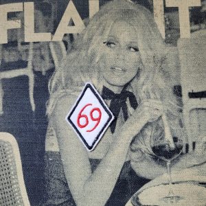 Patch Brodé "69" LOSANGE ( version chiffre fin)