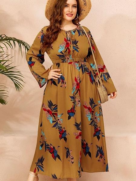 Robe maxi fleurie grande taille – Image 2