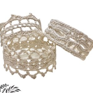 Rond de serviette en dentelle au crochet