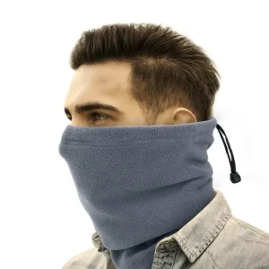 Snood polaire uni avec lien de serrage