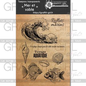 Tampons Transparents Mer & sable