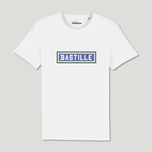 T-SHIRT COTON BIO IMPRIMÉ - BASTILLE - BLANC