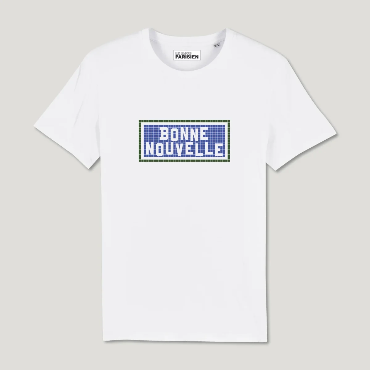 TEE SHIRT COTON BIO IMPRIMÉ - BONNE NOUVELLE - BLANC – Image 2