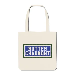 TOTE BAG IMPRIMÉ - BUTTES CHAUMONT - ÉCRU