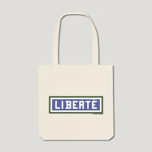 TOTE BAG IMPRIMÉ - LIBERTÉ - ÉCRU