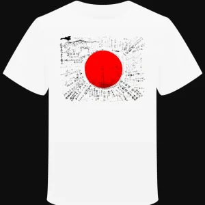 T-shirt "Kamikaze flag souvenir" JAPON