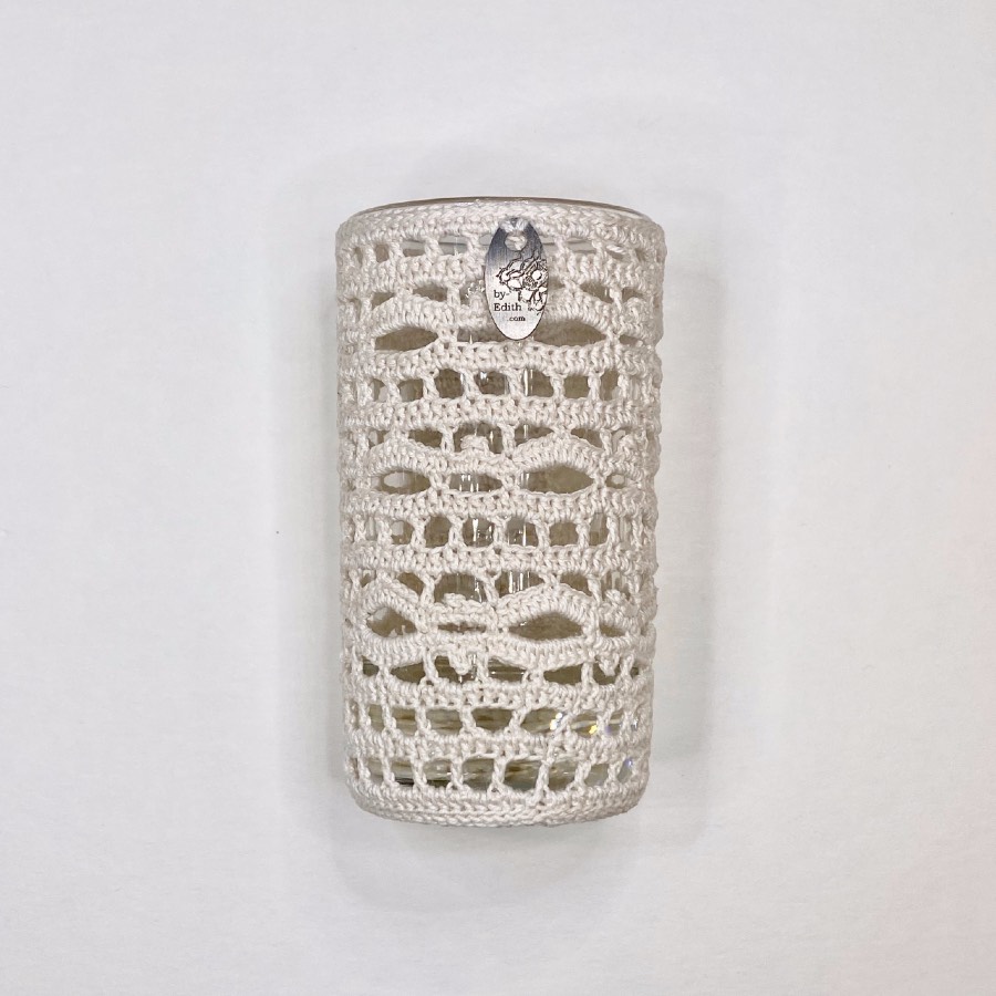 Petit vase à poser en dentelle au crochet – Image 3